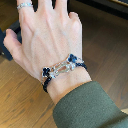 [Rani Jewelry]CLOVER 5 MOTIF PIETERSITE BRACELET COLLECTION
