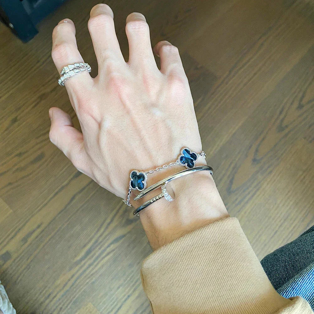[Rani Jewelry]CLOVER 5 MOTIF PIETERSITE BRACELET COLLECTION