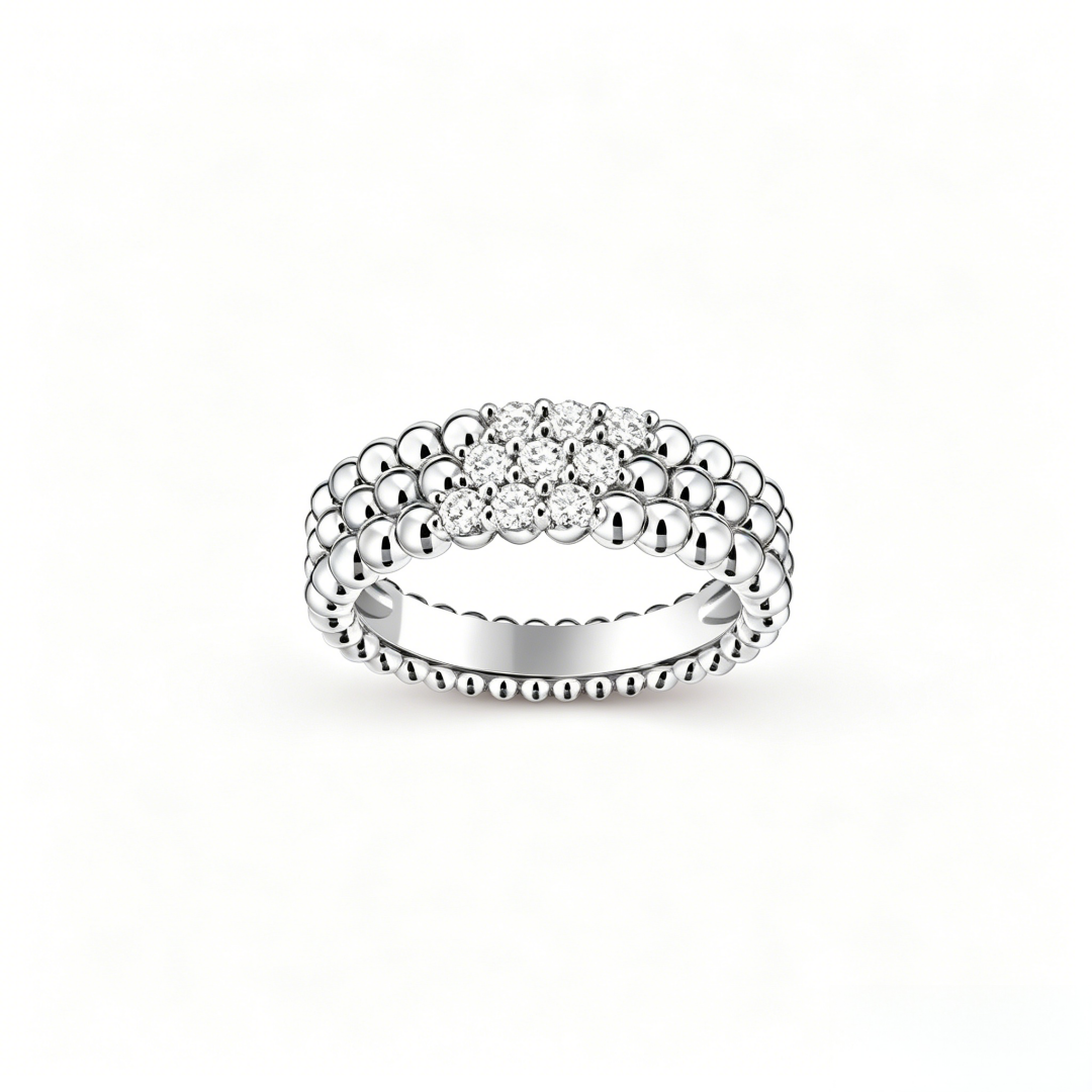 [Rani Jewelry] THREE-ROW DIAMOND RING