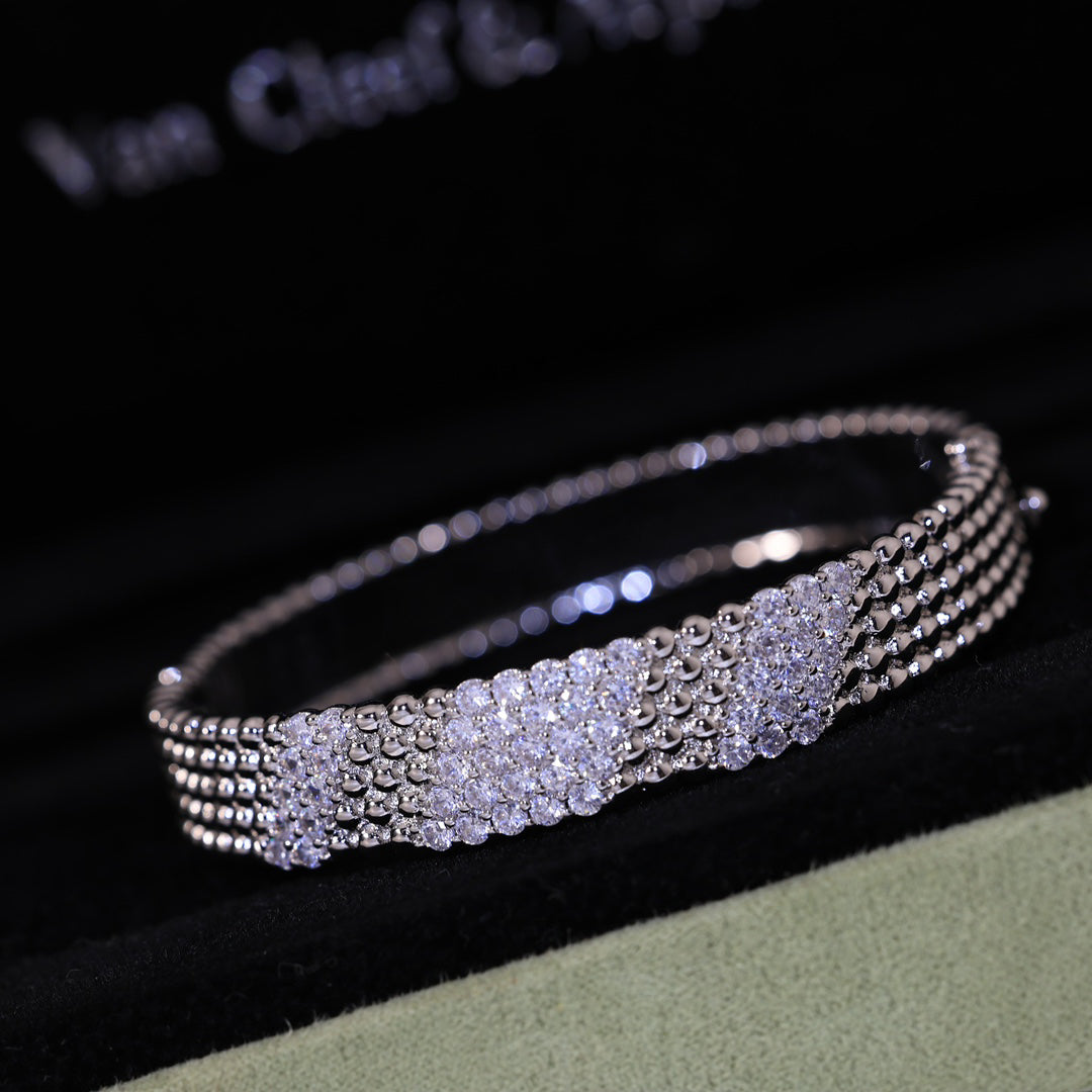 [Rani Jewelry]  FIVE-ROW DIAMOND BRACELET