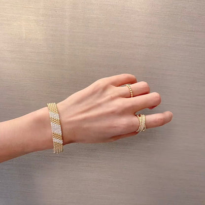 [Rani Jewelry]  FIVE-ROW DIAMOND BRACELET
