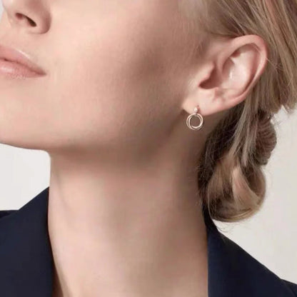[Rani Jewelry] TRINITY ON DIAMOND  EARRINGS