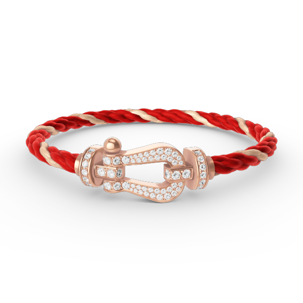 [Rani Jewelry]FORCE LARGE HORSESHOE FULL DIAMOND BRACELET ROSE GOLD