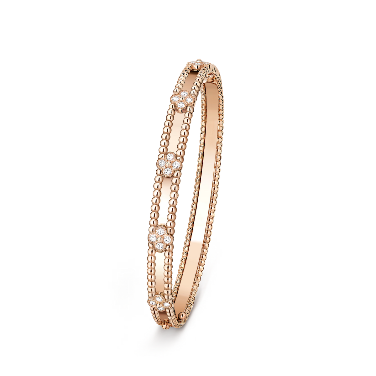 [Rani Jewelry]CLOVER BRACELET 4MM DIAMONDS