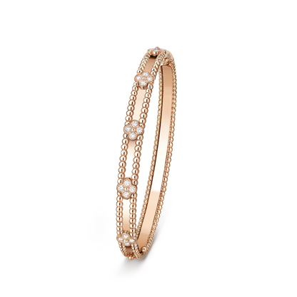 [Rani Jewelry]CLOVER BRACELET 4MM DIAMONDS