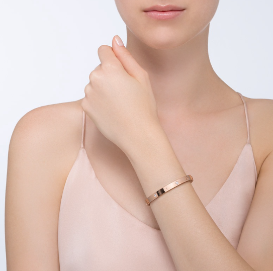 [Rani Jewelry] LOVE BRACELET 6.1MM 4 DIAMONDS