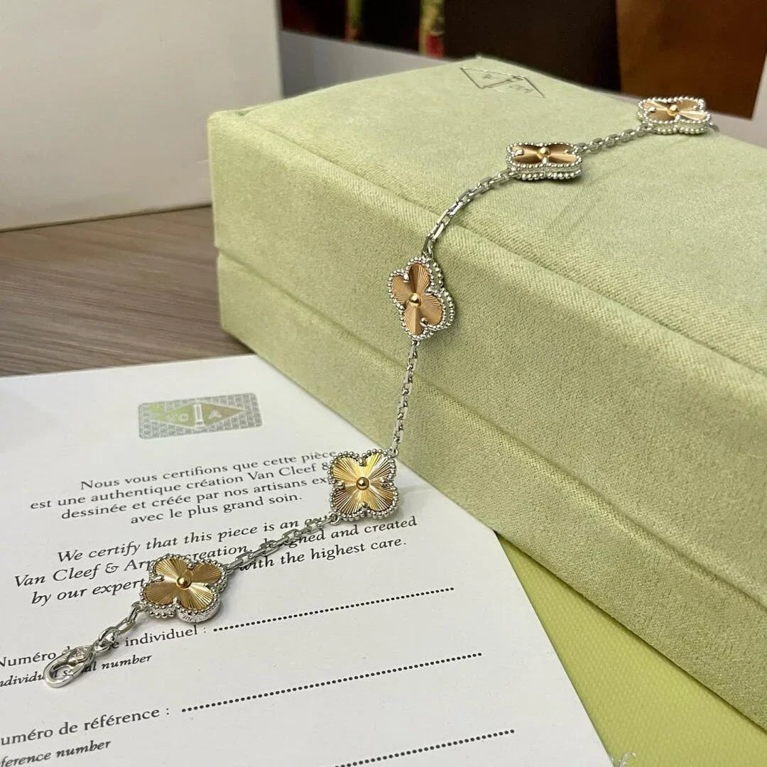 [Rani Jewelry] CLOVER 5 MOTIF LASER BRACELET COLLECTION