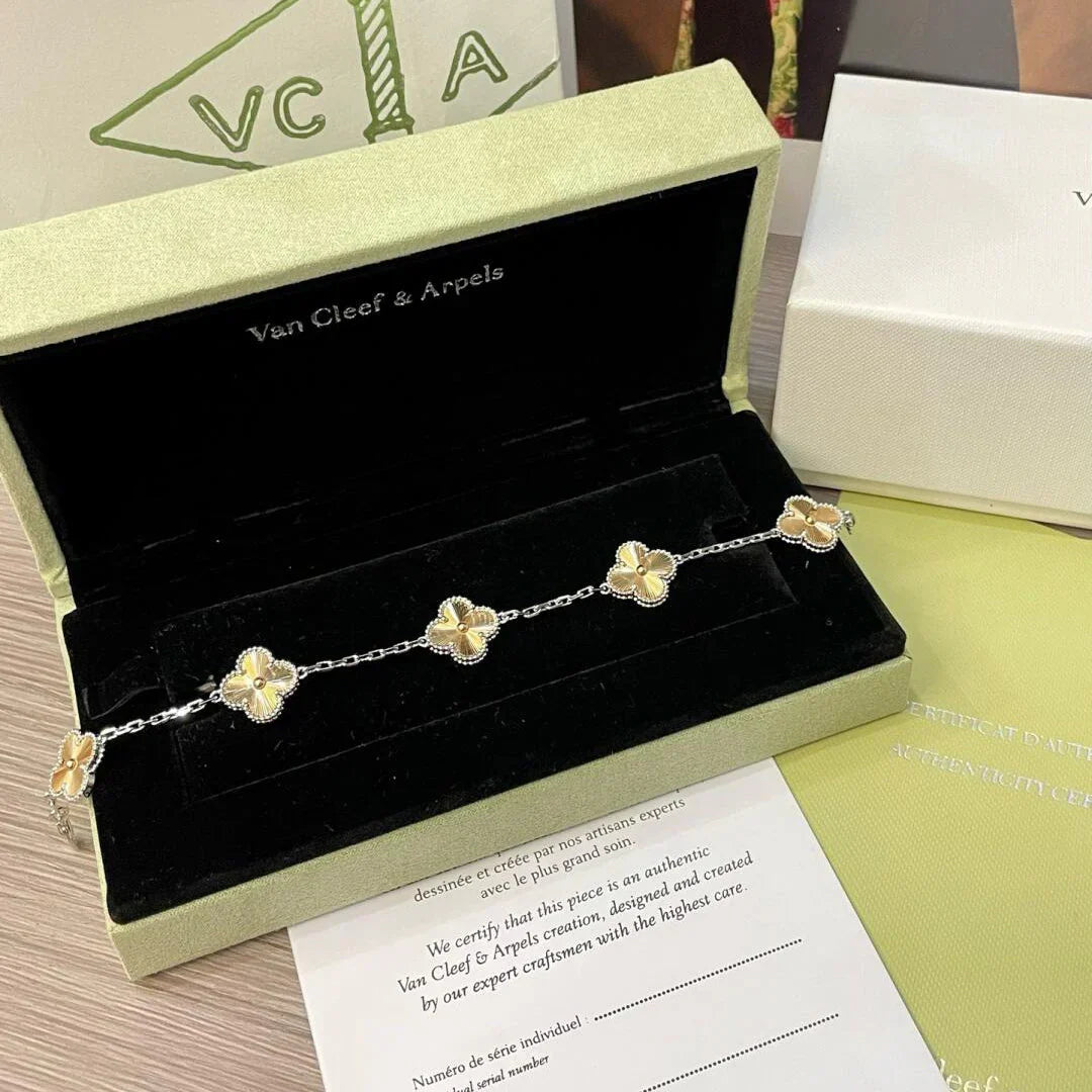 [Rani Jewelry] CLOVER 5 MOTIF LASER BRACELET COLLECTION