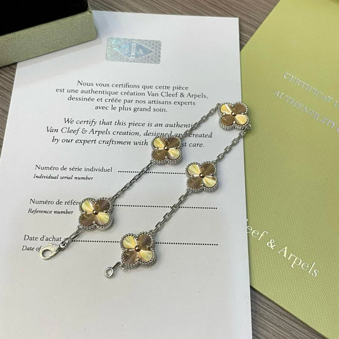 [Rani Jewelry] CLOVER 5 MOTIF LASER BRACELET COLLECTION