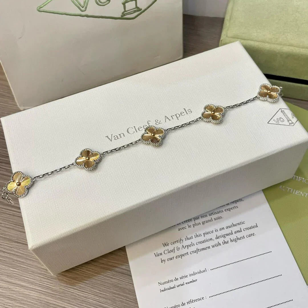 [Rani Jewelry] CLOVER 5 MOTIF LASER BRACELET COLLECTION
