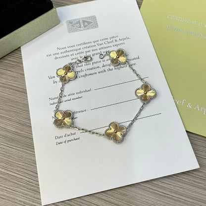 [Rani Jewelry] CLOVER 5 MOTIF LASER BRACELET COLLECTION