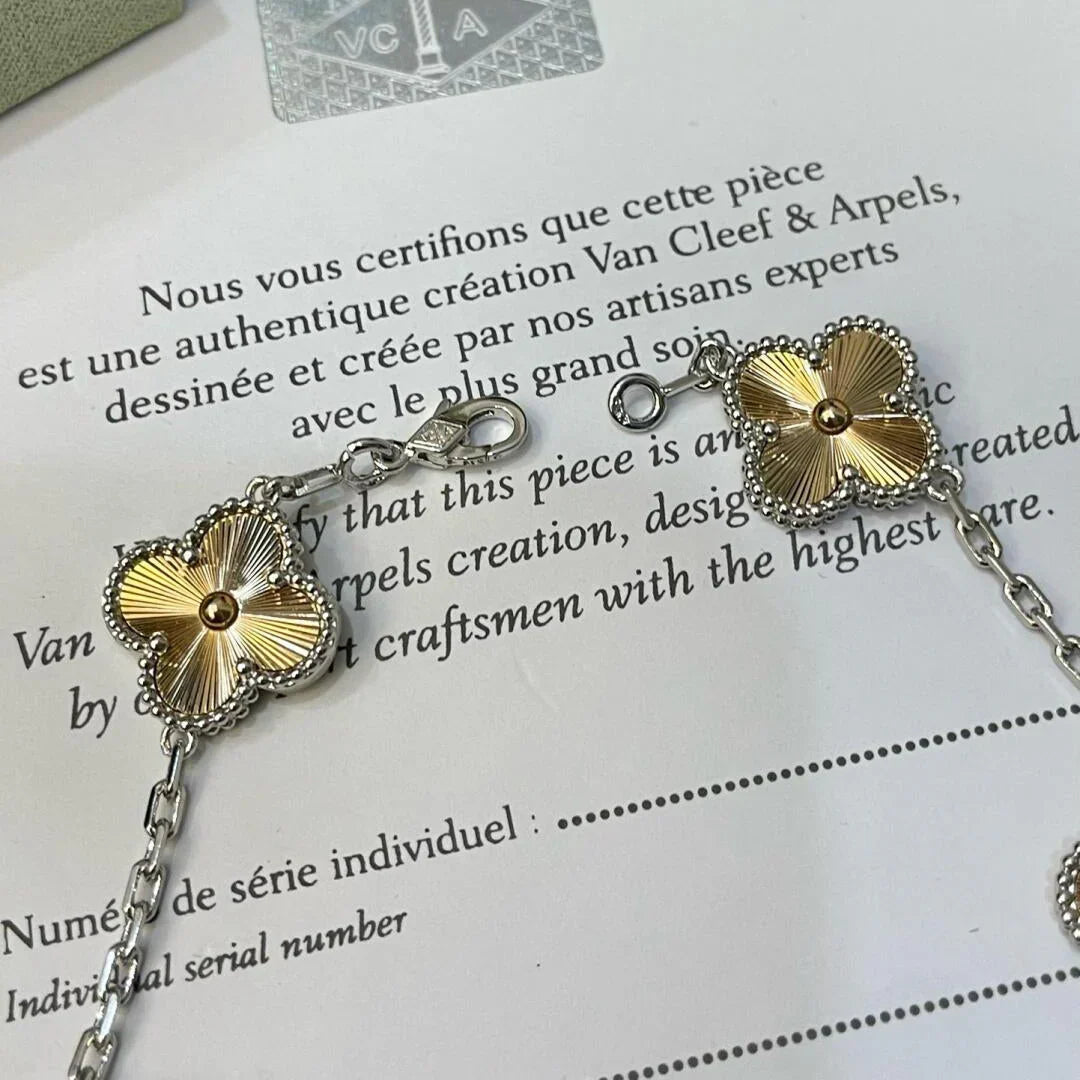 [Rani Jewelry] CLOVER 5 MOTIF LASER BRACELET COLLECTION