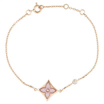 [Rani Jewelry]STAR 1 DIAMOND PINK GOLD BRACELET