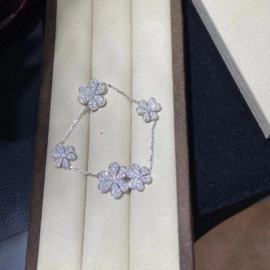 [Rani Jewelry]FRIVOLE SILVER 5 FLOWERS BRACELET