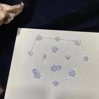 [Rani Jewelry]FRIVOLE SILVER 5 FLOWERS BRACELET