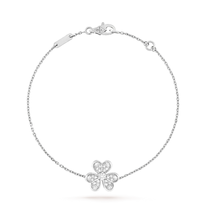 [Rani Jewelry]FRIVOLE SILVER FLOWER DIAMOND BRACELET