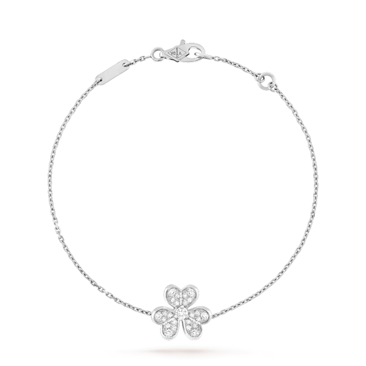 [Rani Jewelry]FRIVOLE SILVER FLOWER DIAMOND BRACELET
