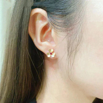 [Rani Jewelry]FRIVOLE  FLOWER PINK EARRINGS