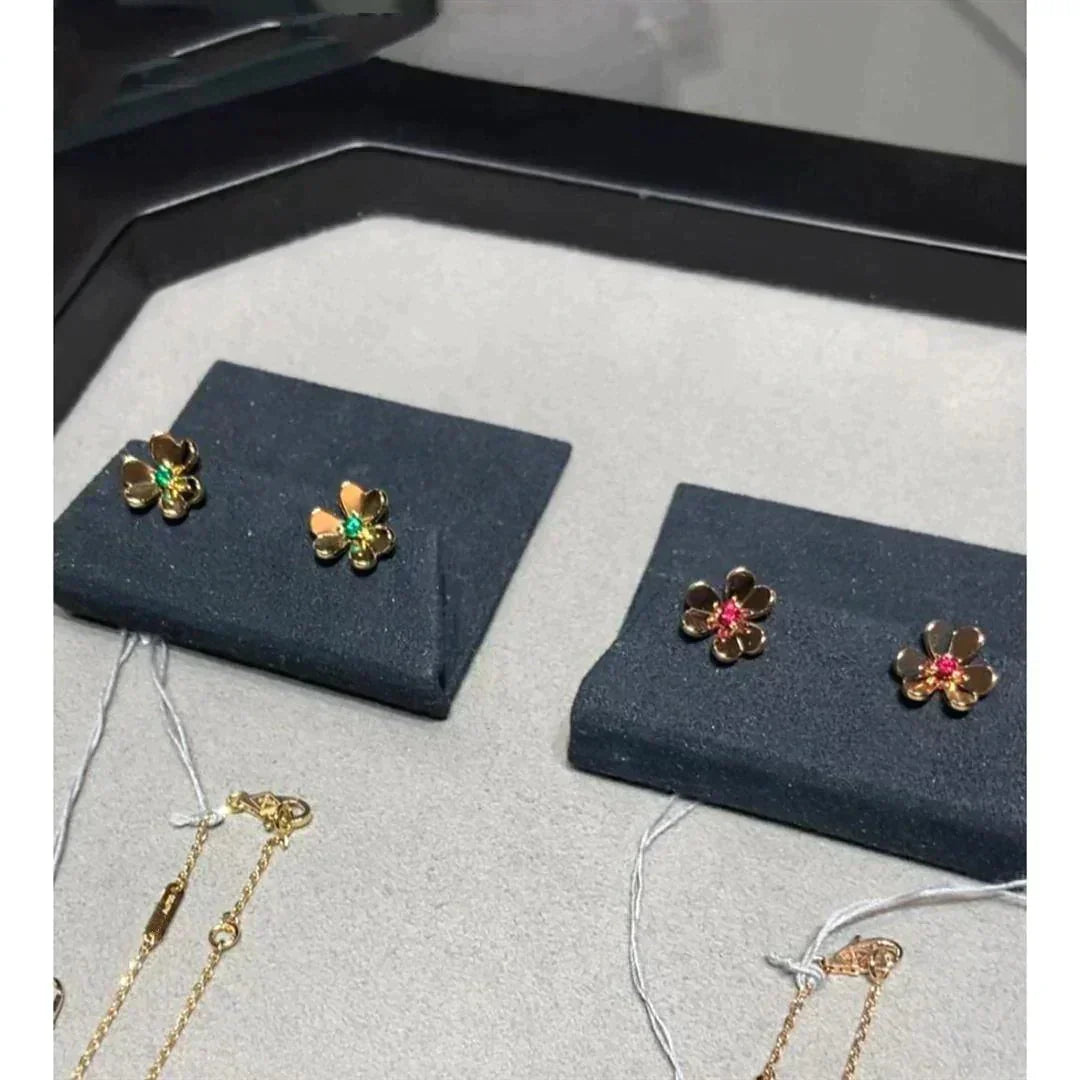 [Rani Jewelry]FRIVOLE  FLOWER PINK EARRINGS