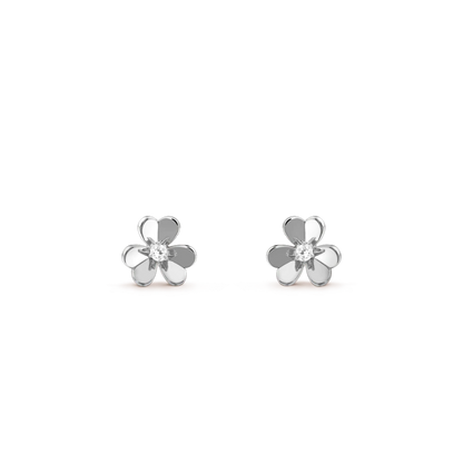 [Rani Jewelry]FRIVOLE MINI SILVER FLOWER EARRINGS