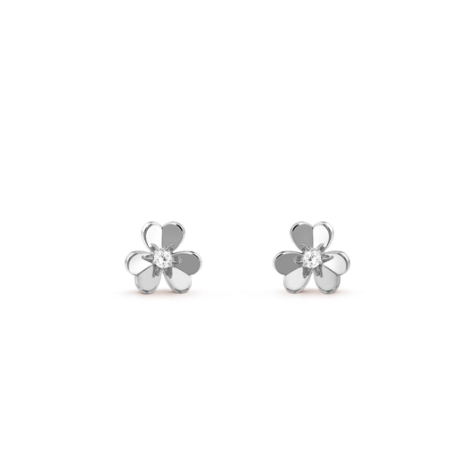 [Rani Jewelry]FRIVOLE MINI SILVER FLOWER EARRINGS