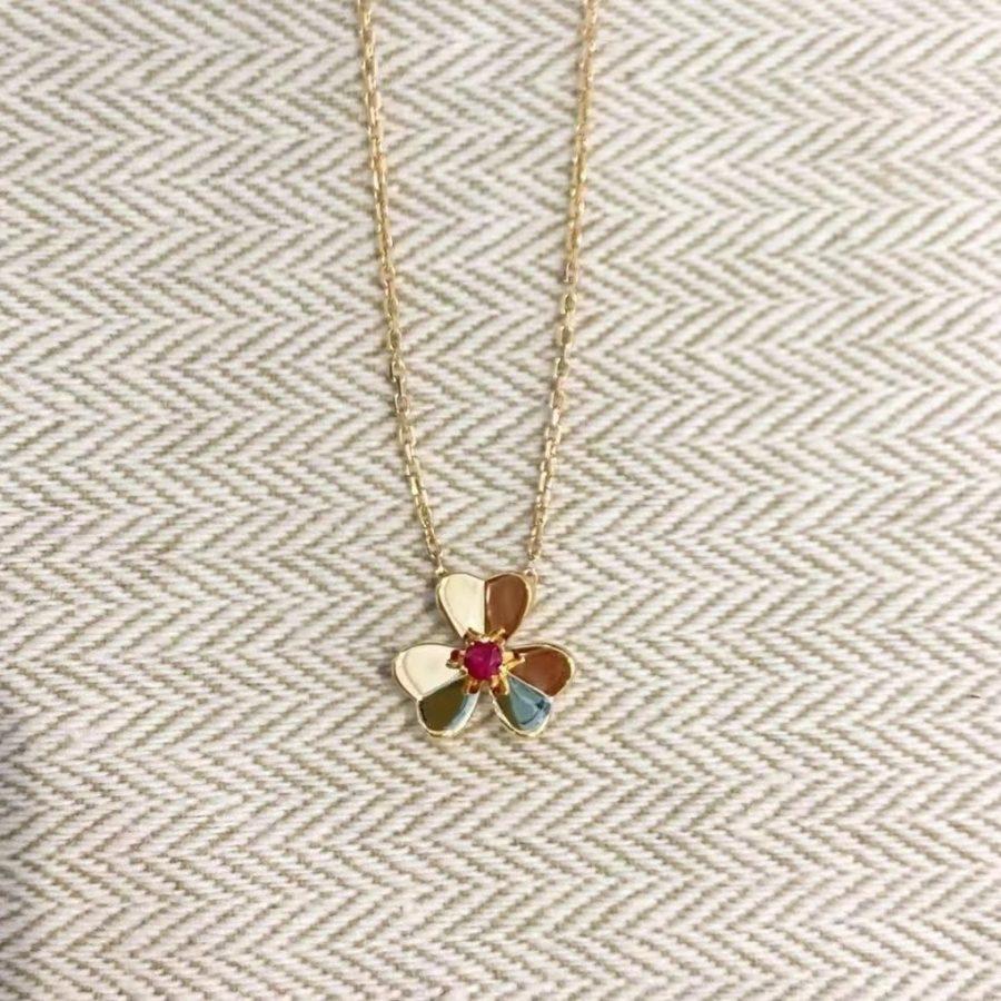 [Rani Jewelry]FRIVOLE GOLD FLOWER NECKLACE