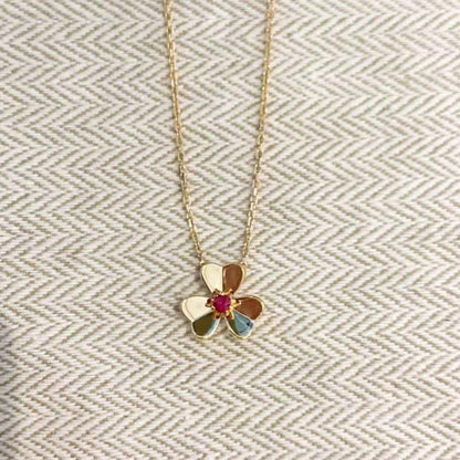 [Rani Jewelry]FRIVOLE GOLD FLOWER NECKLACE