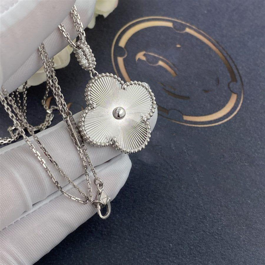 [Rani Jewelry]CLOVER 25MM SILVER BIG CLOVER NECKLACE