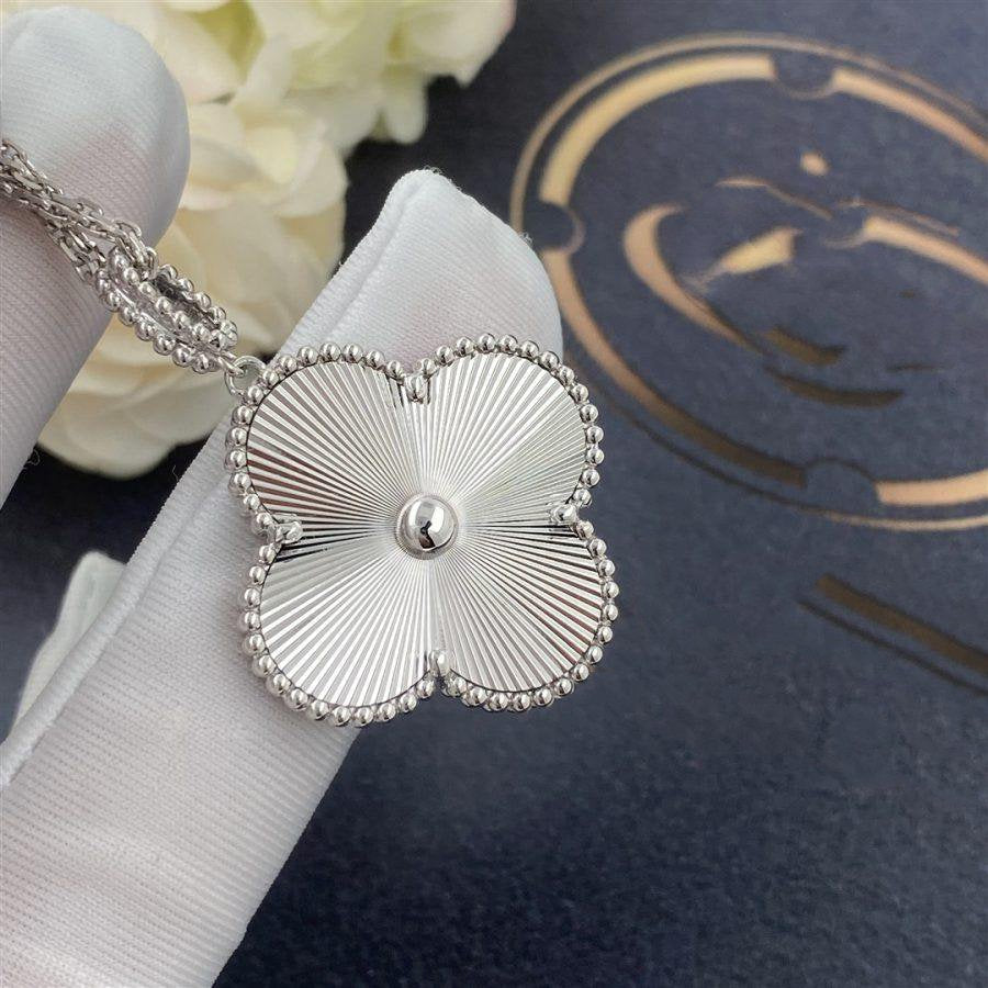 [Rani Jewelry]CLOVER 25MM SILVER BIG CLOVER NECKLACE