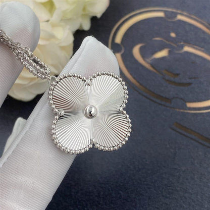[Rani Jewelry]CLOVER 25MM SILVER BIG CLOVER NECKLACE