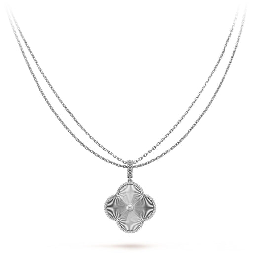 [Rani Jewelry]CLOVER 25MM SILVER BIG CLOVER NECKLACE