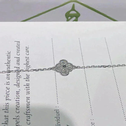 [Rani Jewelry]CLOVER  SINGLE FLOWER BRACELET SILVER