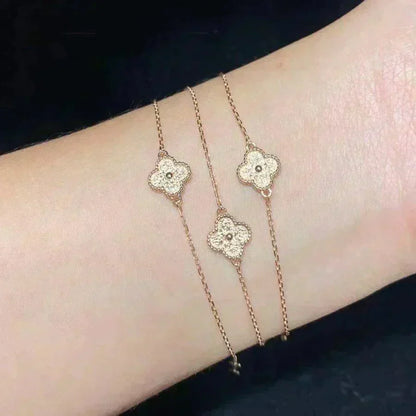 [Rani Jewelry]CLOVER SINGLE FLOWER BRACELET