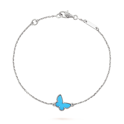 [Rani Jewelry]BUTTERFLY TURQUOISE BUTTERFLY BRACELET SILVER