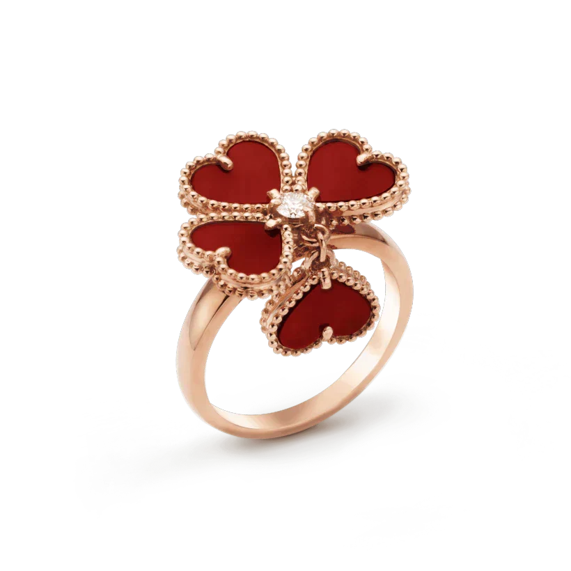 [Rani Jewelry]SWEET CLOVER CARNELIAN RING