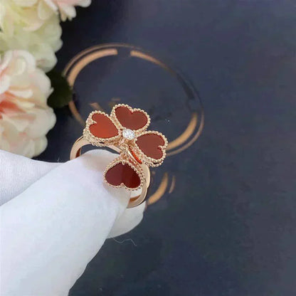 [Rani Jewelry]SWEET CLOVER CARNELIAN RING