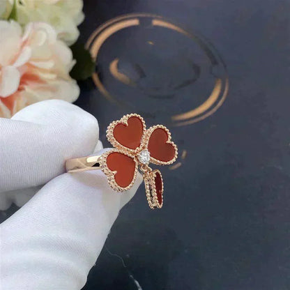 [Rani Jewelry]SWEET CLOVER CARNELIAN RING