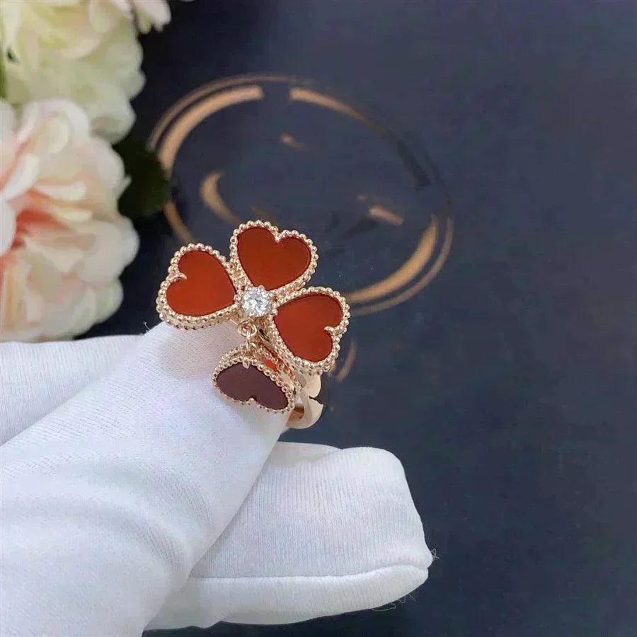 [Rani Jewelry]SWEET CLOVER CARNELIAN RING