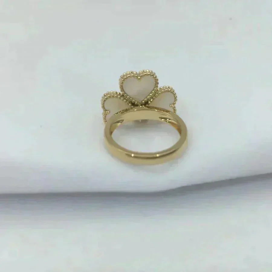 [Rani Jewelry]SWEET CLOVER WHITE MOP RING
