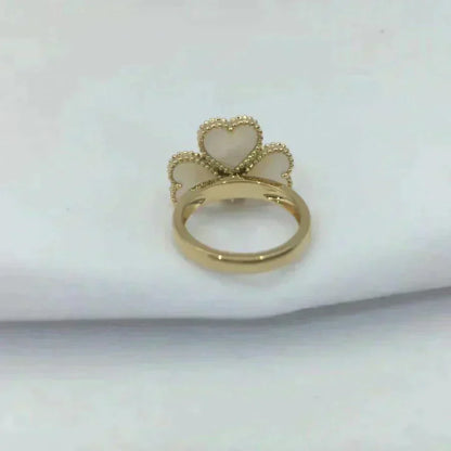 [Rani Jewelry]SWEET CLOVER WHITE MOP RING