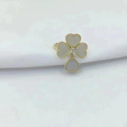 [Rani Jewelry]SWEET CLOVER WHITE MOP RING