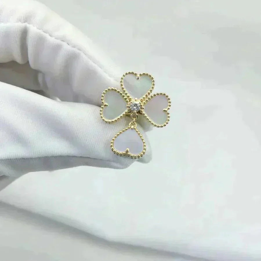 [Rani Jewelry]SWEET CLOVER WHITE MOP RING