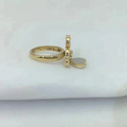 [Rani Jewelry]SWEET CLOVER WHITE MOP RING