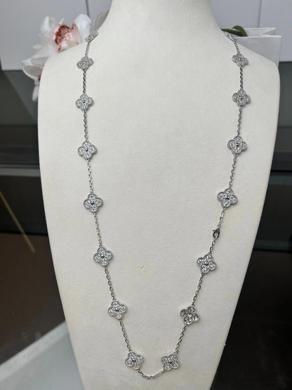 [Rani Jewelry]CLOVER 20 MOTIFS DIAMOND SILVER