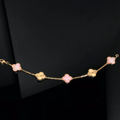 [Rani Jewelry] CLOVER 5 MOTIFS  PINK MOP BRACELET COLLECTION