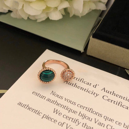 [Rani Jewelry]PERLEE COULEURS DIAMOND ROSE GOLD BETWEEN THE FINGER RING