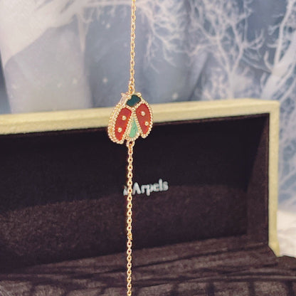 [Rani Jewelry]LUCKY SPRING 1 MOTIF PINK GOLD BRACELET