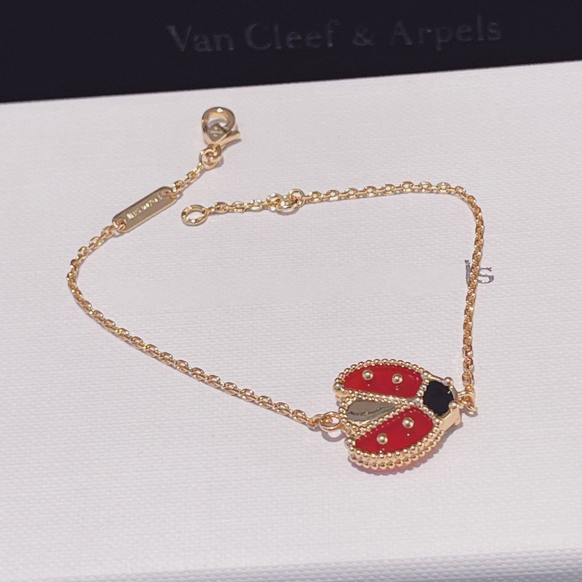 [Rani Jewelry]LUCKY SPRING 1 MOTIF PINK GOLD BRACELET