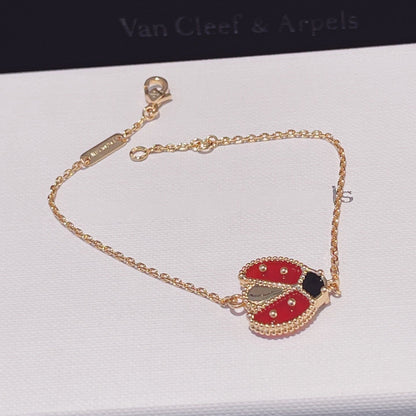 [Rani Jewelry]LUCKY SPRING 1 MOTIF PINK GOLD BRACELET