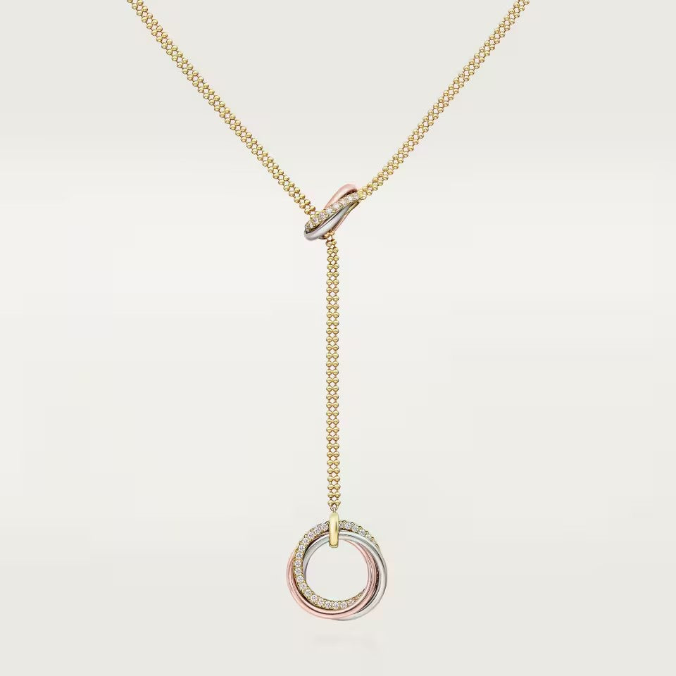 [Rani Jewelry] TRINITY DIAMONDS NECKLACE